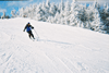 Lori skiing